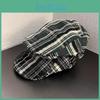 Street Retro Style Checkered Pattern Neutral Casual Duckbill Cap Autumn For