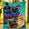1pc Puppy Dog Pals Theme Blanket - Digital Print, Polyester, Cozy for All Seasons, Perfect for Outdoor, and Travel