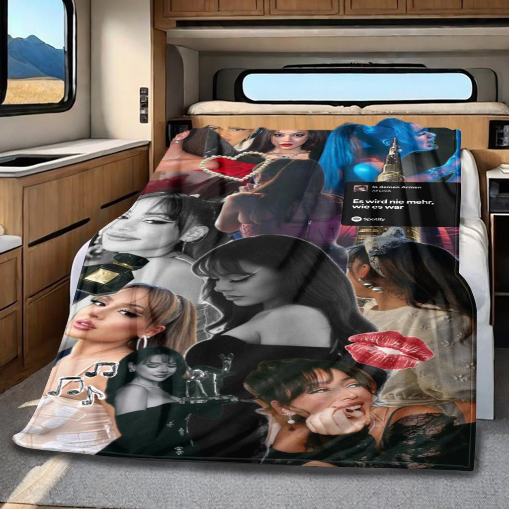 Fashion Music Avatar Plush Blanket Soft Comfortable All Seasons blanket Sofa Office Naps blanket Outdoor Travel throw Perfect Gift