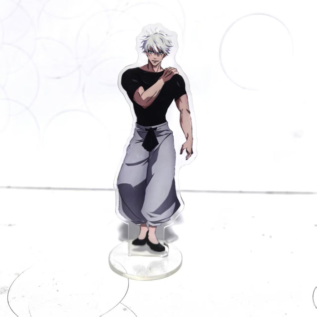 Jujutsu Kaisen Горячие Аниме Фигурки Сатору Годжо Акриловые Подставки Гэто Сугуру Модель Персонажа Держатель Пластины Топпер для Торта Реквизит для Дня Рождения