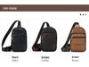 2024 Men's Genuine Leather Crossbody Chest Bag - Top Layer Cowhide for Outdoors & Business
