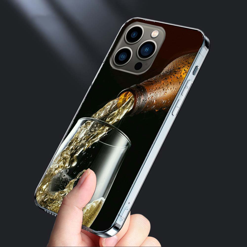 Свежее холодное пиво Чехол для телефона Для Iphone 16E 15 Pro 14 Plus 17E 16 17 Pro Max Air 11 12 13 Mini Ударопрочный Capa Милый Чехол TPU