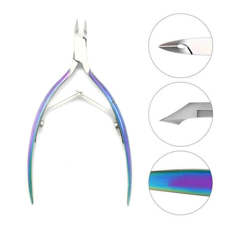 Резак для кутикулы ногтей Машинка для стрижки ногтей Щипцы для дизайна ногтей Инструмент из нержавеющей стали Маникюрный инструмент Ножницы для кутикулы пальцев и ног Ножницы для омертвевшей кожи