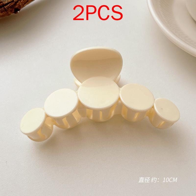 2 шт., комплект головных уборов премиум-класса, новые женские модные зажимы для волос, кофейные, черные, акриловые, большие заколки для волос, зажим для женщин, заколка, аксессуары для волос