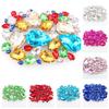 50pcs Size Water Drop Hand-sewn Drill Mixed Color Crystal Glass Single Claw DIY Wedding Clothing Accessories Jewelry Accessories