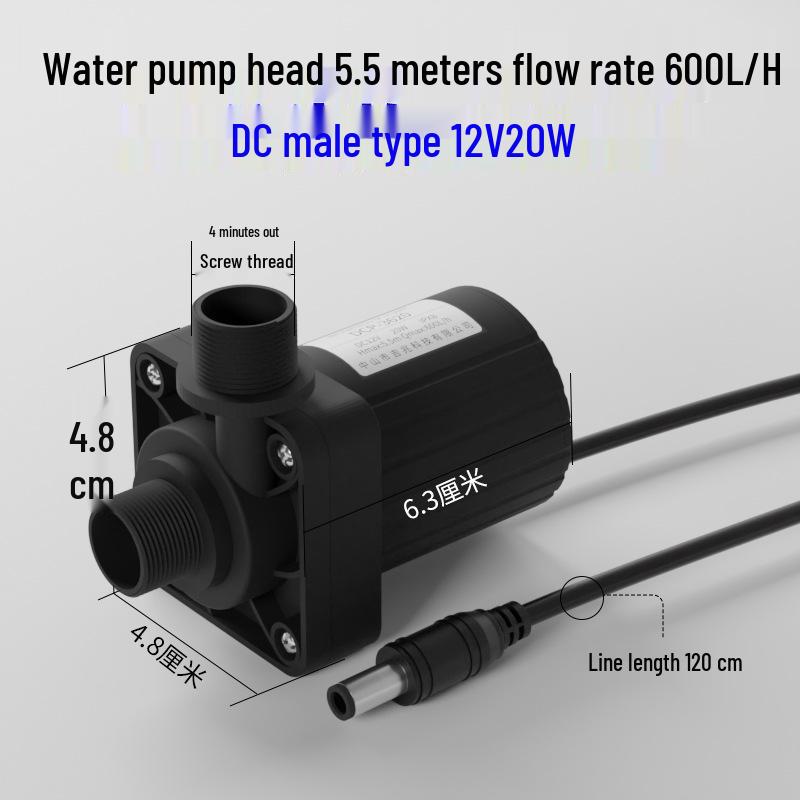 Мобильный бесщеточный насос для душа 12В/24В постоянного тока, высокотемпературный, и погружной booster для солнечного водонагревателя