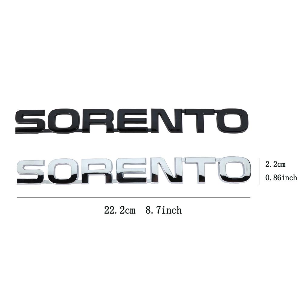 Для Kia Sportage Rio Soul Optima Ceed Forte Picanto 3D ABS SORENTO CERATO Значок с буквой Наклейка на заднюю часть автомобиля Декорация багажника
