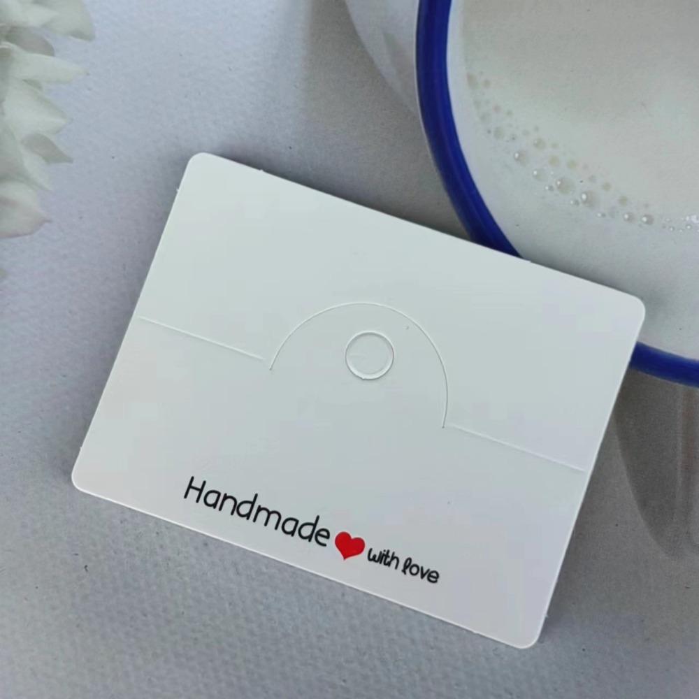 100 шт. Карточки для демонстрации ювелирных изделий, Упаковочные материалы с пустым местом для брендинга, Браслеты, Подставки, Брелоки, Ювелирные изделия, Идеально для розничной демонстрации