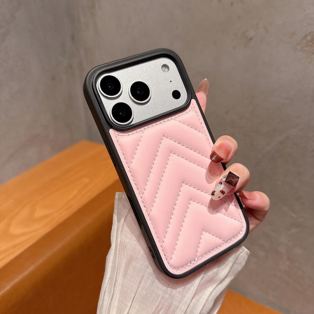 Треугольный пуховик для чехла для мобильного телефона IPhone17 для Apple 16promax однотонный защитный чехол для осени и зимы