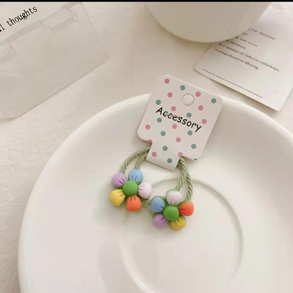 New Bow Cute Rope Children Baby Elastic Hair Rubber Bands Accessories Kids Girl Headband Tie Ring Headwear Scrunchie