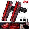 USB Bike Rear Light 5 LED Bicycle Taillight 3 Modes Cycling Light Safety Warning Bike Back Light Rechargeable Bicycle Taillight