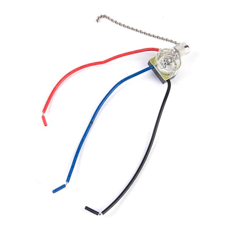 Replacement 3Wire Beads Chain Wall Light Fan Ceiling Switch Pull Cord String