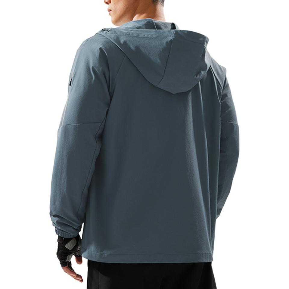 Li Ning Sports Life Collection Trench Coat Men's Snail Dark Cyan AFDU525-3