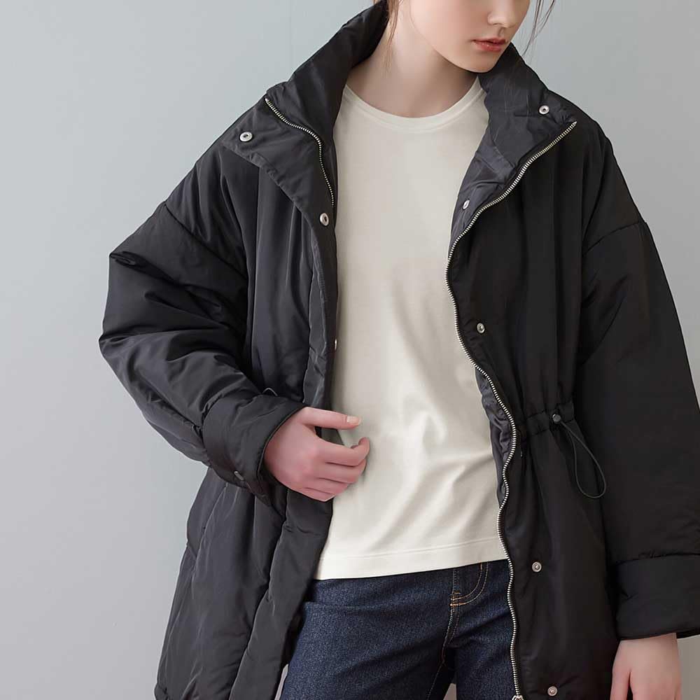 Gunze KIREILABO Fitte Organic Cotton Long Sleeve Warm KB5246P Top, Women's, Off-White,