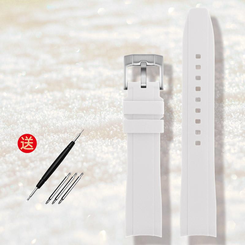 Высококачественный резиновый ремешок для часов 18 мм, 20 мм, 22 мм, браслет для s-eiko Omega Moonswatch, Rolex Tudor, ремешок для часов, ремешок для часов с изогнутым концом