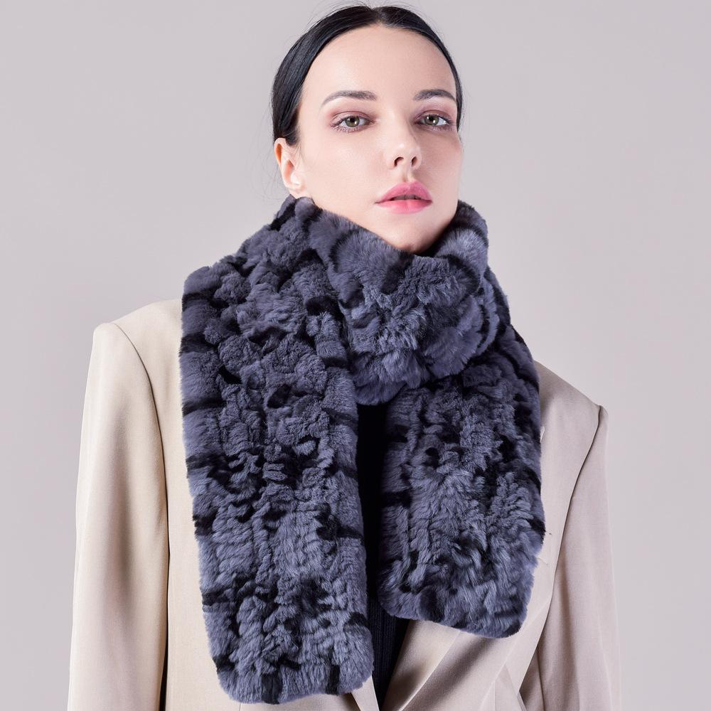 Длинный вязаный плюшевый шарф для тепла и объема, универсальный для женщин зимой