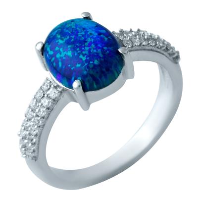 Серебряное кольцо с опалом 1.493ct, вес изделия 3,11 гр (1920268)
