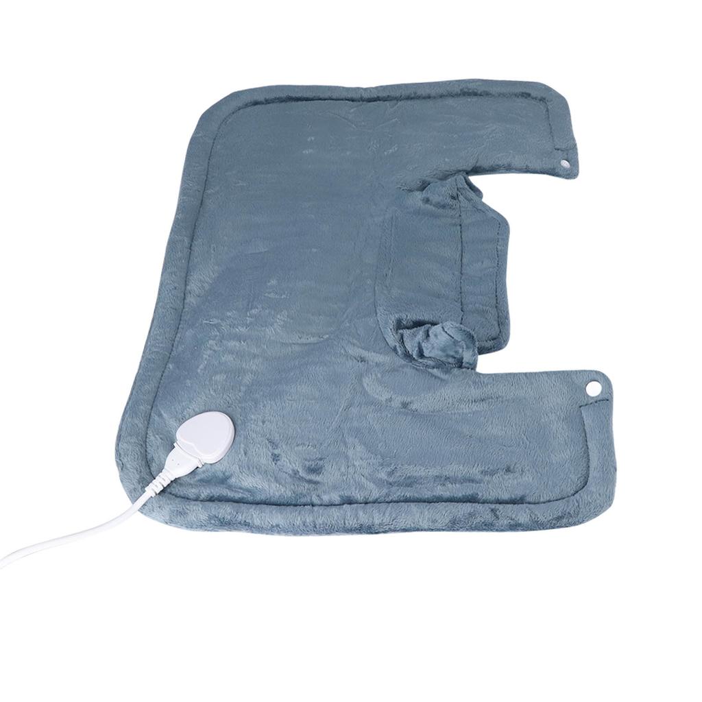 Электрическая грелка 6 уровней температуры Мягкая теплая грелка для шеи и плеч Темно-серая ЕС