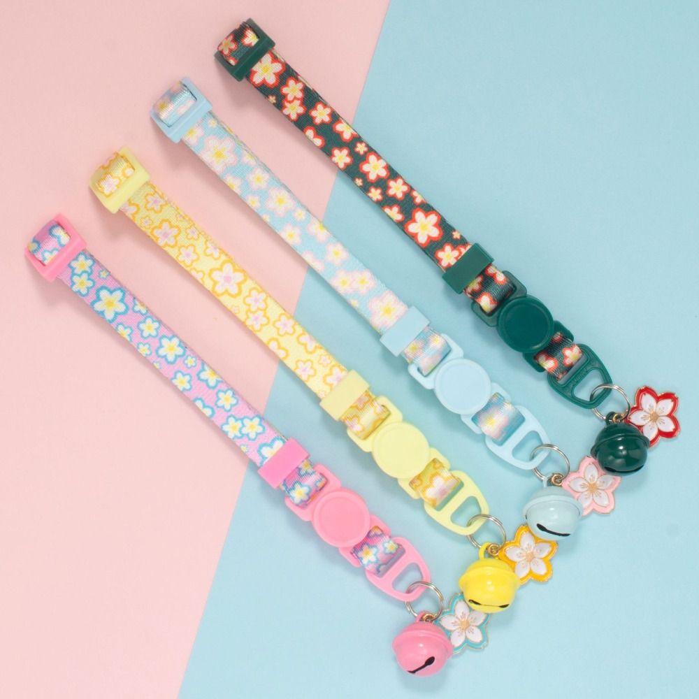 Мультяшные кошачьи ошейники Регулируемое ожерелье для котят Милый ошейник для маленьких собак Кошачьи аксессуары