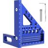 3D Aluminum Ruler Multi-Angle Measuring Tool Drilling Guide