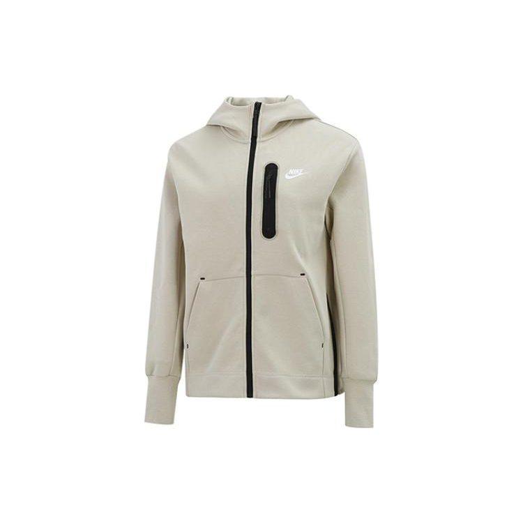 Nike Толстовки Женские Хаки С Капюшоном Умеренный Кардиган DD5625-206