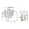 Bunnies Cutting Dies Scrapbooking Stencils Tree Shape Carbon Steel Die Cut Templates for Card Making Scrapbooking