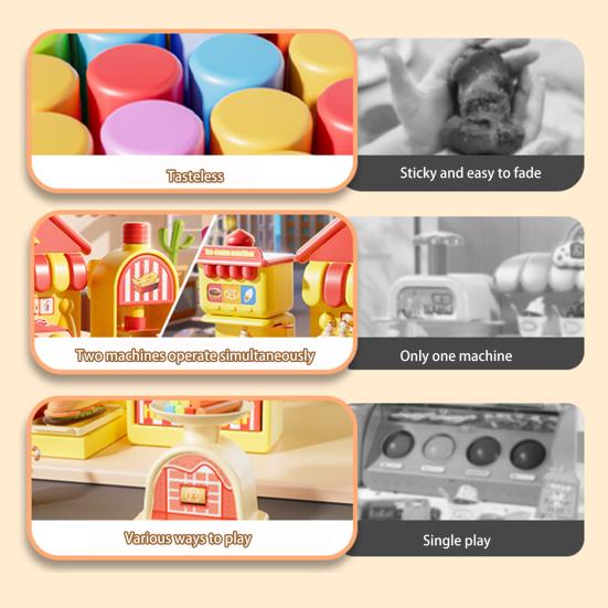 57 шт. набор цветного теста машина для приготовления мороженого игровой домик игрушки для детей возраст 45359