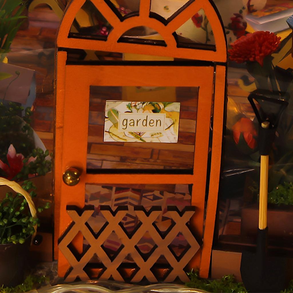 DIY Miniature House Kit with LED Light Creative Dollhouse Model with Furniture 3D Miniature Dollhouse For Adult Handmade Gifts