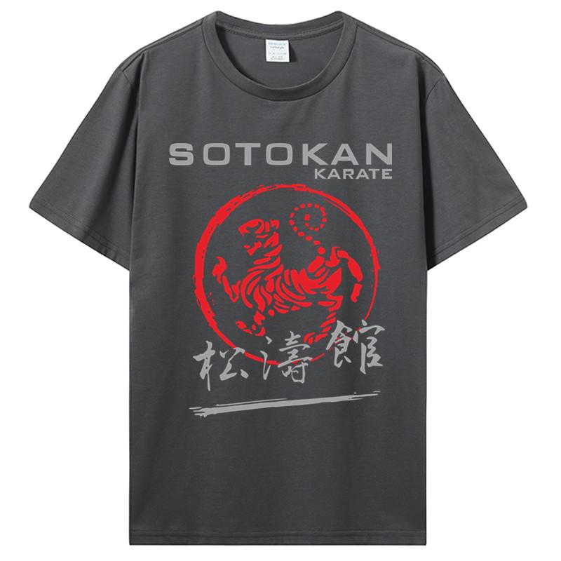 Shoto Kan Karate Tiger Logo Kanji Martial Arts Self Defense Black New Fashionunisex Brand Fitness Cotton T Shirt Tees