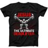 Jesus the Ultimate Deadlifter Christmas Funny Gift Black Tee T Shirt 196