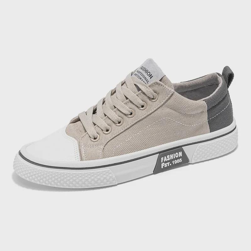 Men's Large Breathable Skateboard Canvas Shoes - Soft Sole, Casual, Versatile, Trendy Fashion