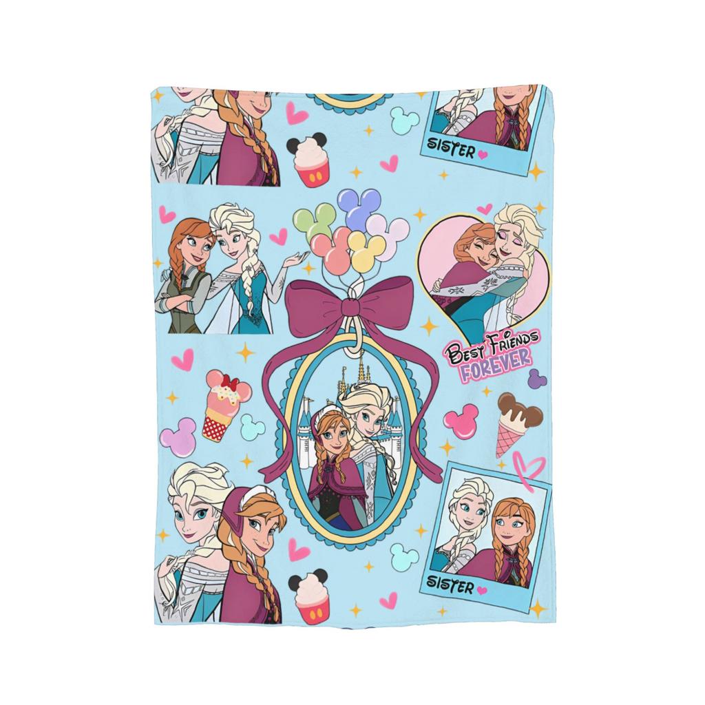 Замороженная Эльза Анна Олаф    Фэнтези Комедия Вязаные Пледы Флис  Супер Теплый Плед для Спальни Дивана Покрывало