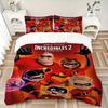 Incredibles Family Adventure Print 3Pcs Bedding Setduvet Cover With 2 Bedropillowcase Home Birthday Gift