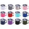 Stainless Steel Handle Mug Double-layer Mini Vacuum Cup Fashion Coffee Mug  Office/School
