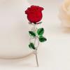 Red Rose Brooch Fashion High-end Flower Suit Pin