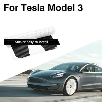 Наклейка на приборную панель автомобиля с видом под углеволокно для Tesla Model 3 Y 2017-2021