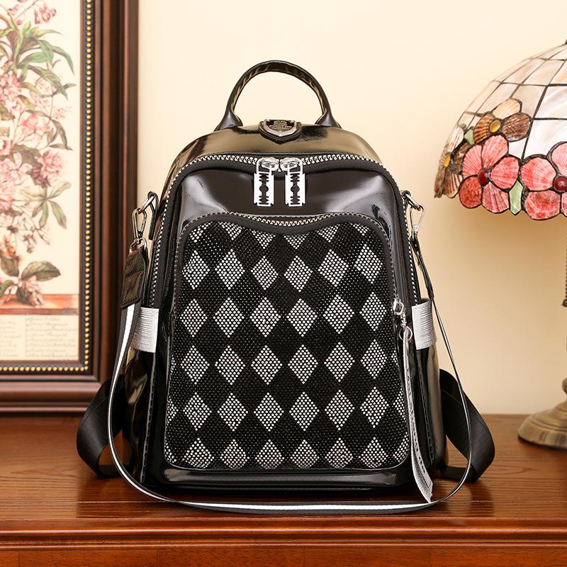 New Women's Backpack Simple Fashionable and Versatile Temperament Can Improve Large Capacity and Multi-functionality