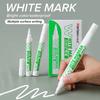 2Pcs White Marker Pens Set 3mm Oily Waterproof White Gel Pen DIY Graffiti Pen Stationery Writing Drawing School Supplies