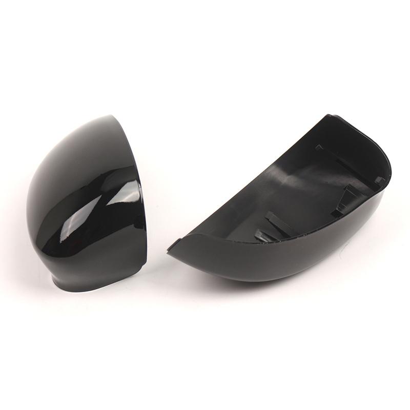 For Fiat 500 GRANDE Punto 2012- Black Door Wing Mirror Cover 735452185 735452186 For EVO DAL Car Exterior Accessories