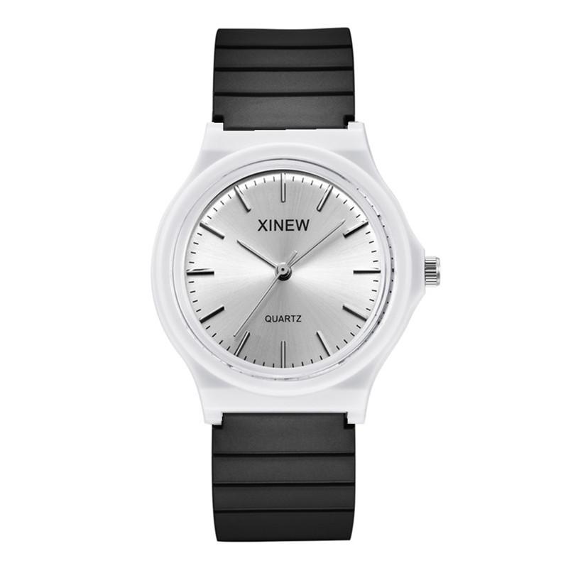 Students Cheap Watches Boys Kids Fashion Rubber Band Simple Sports Quartz Watch Black Erkek Barato Saat Relogios Masculinos