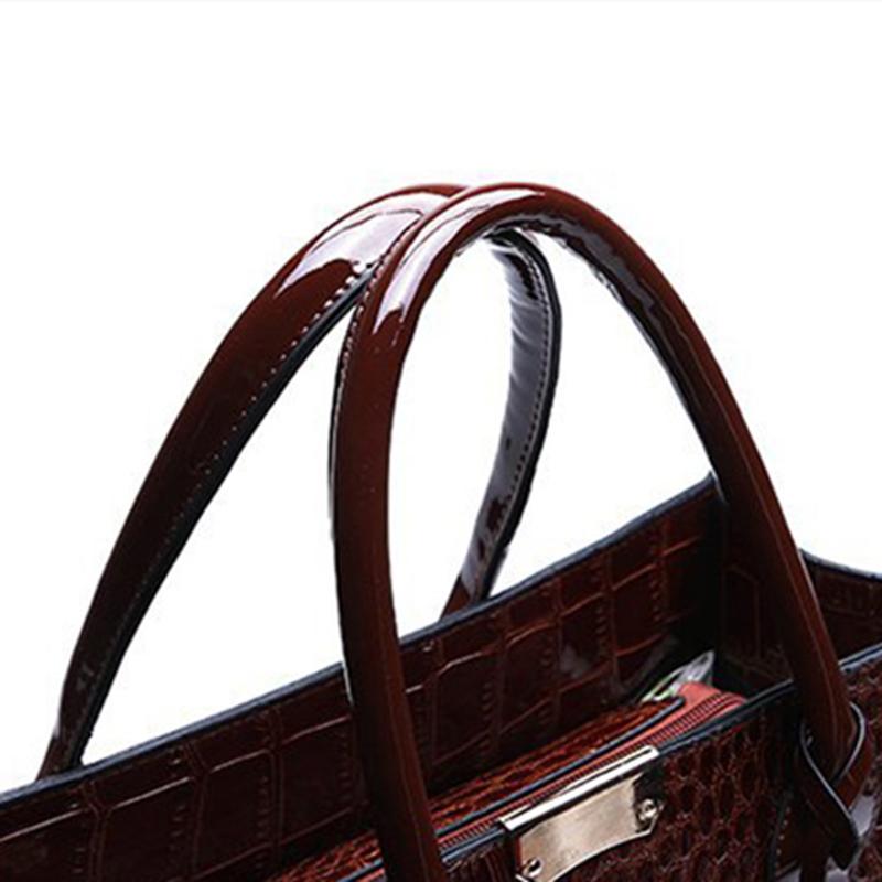 Роскошная женская сумка из искусственной кожи с тиснением под аллигатора