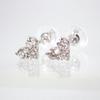 [New] PT900 Diamond Heart Earrings 0.1ct, 0.1ct[i2-3]