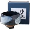 Matcha X Blue Glaze with White Mino Made In Japan Ale-net Bowl, 11.8 H7cm, Brush, Ware,