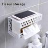 Полый держатель для туалетной бумаги, стеллаж для хранения, креативная настенная многофункциональная многофункциональная без дырокола из кованого железа