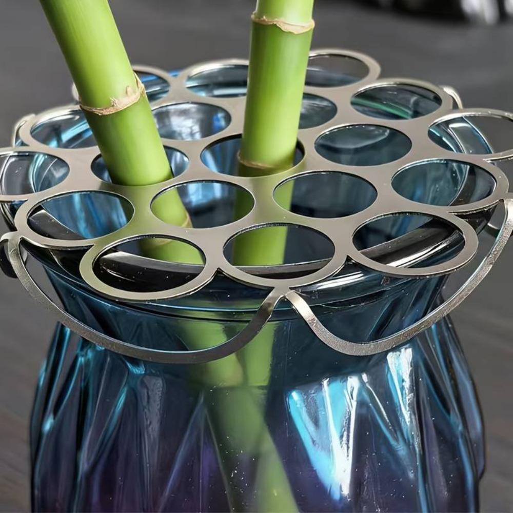 Stainless Steel Vase Flower Fixing Artifact Foldable Flowers Stem Holder Office