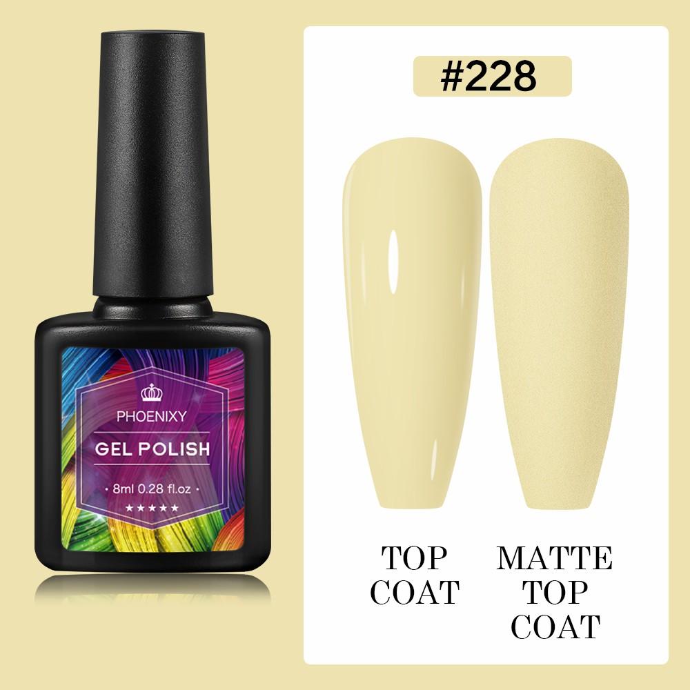 PHOENIXY 8 мл гель-лак для ногтей, полуперманентный гель, блестящий гель, отмачиваемый блестящий стартовый набор, маникюрный набор для маникюрного салона