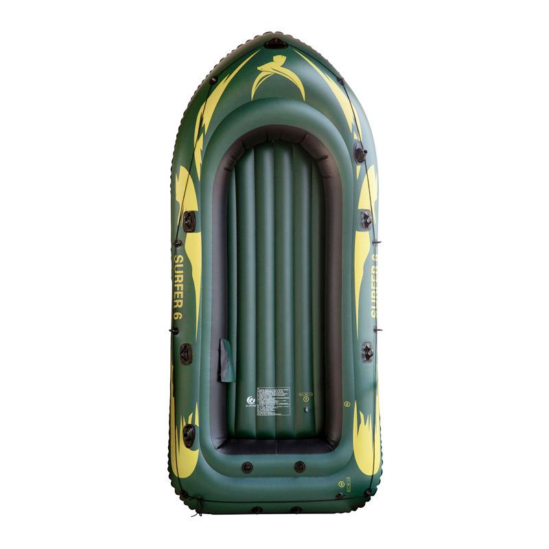 Inflatable Kayak Fishing Boat - Military Green Raft and Dinghy