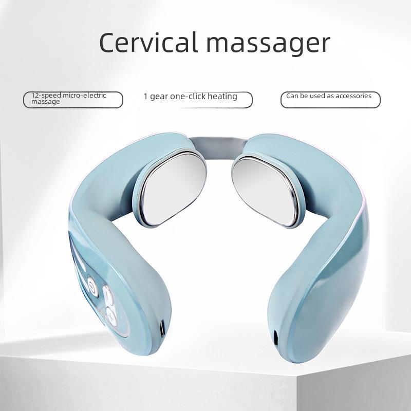 Портативный электрический шейный массажер: Горячий компресс для шеи, плеч и тела