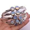 Opalite Gemstone 925 Sterling Silver Plated 5Pcs Cuff Bangles Lot ZCB-B12