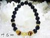 Kanaishi Luck X Money Gold Rutilated Quartz Eye Power Stone Bracelet for Women Stone AAA Purification Set with Pebbles and 16cm [Wealth Luck] Tiger's